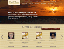 Tablet Screenshot of oralwoosterfuneralhome.com